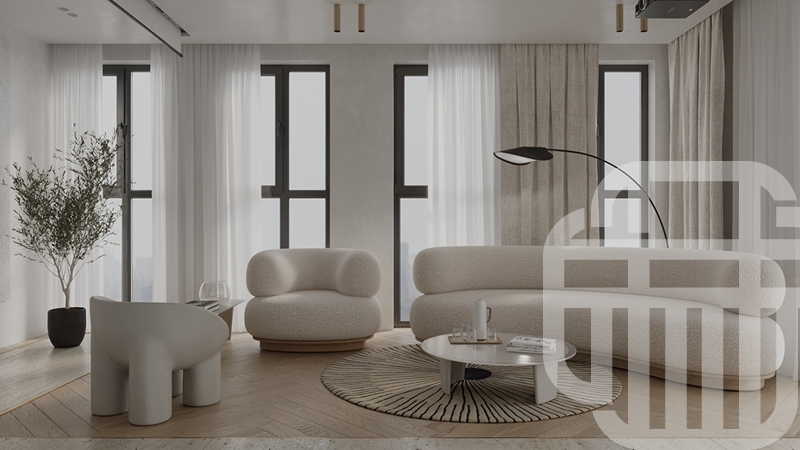 現(xiàn)代極簡風-客廳