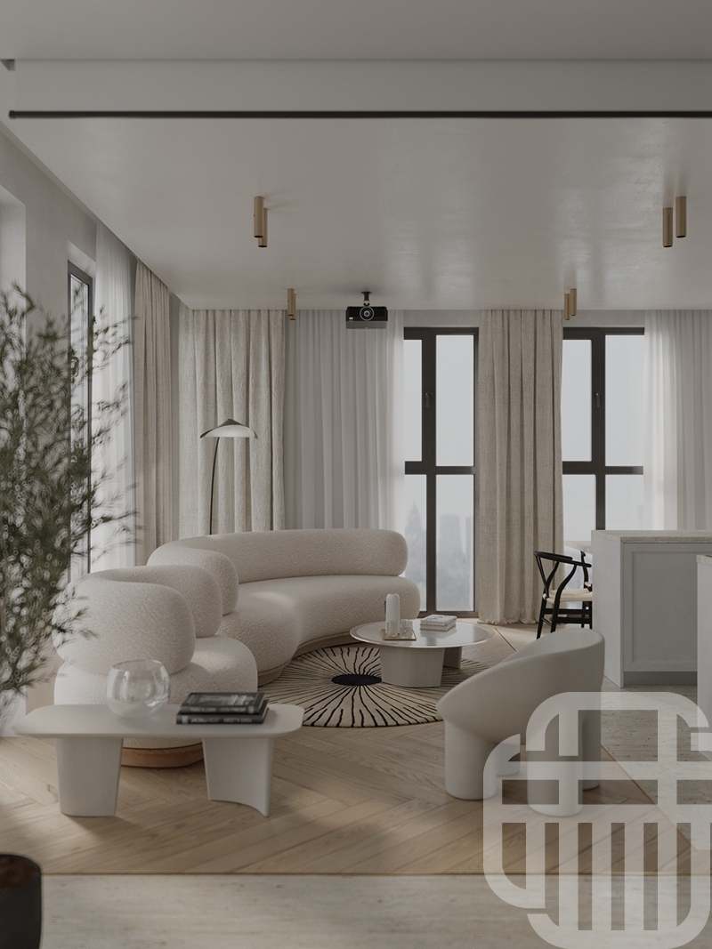現(xiàn)代極簡風-客廳