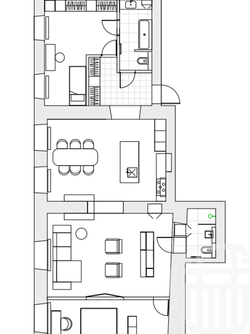 現(xiàn)代歐式風(fēng)-平面圖