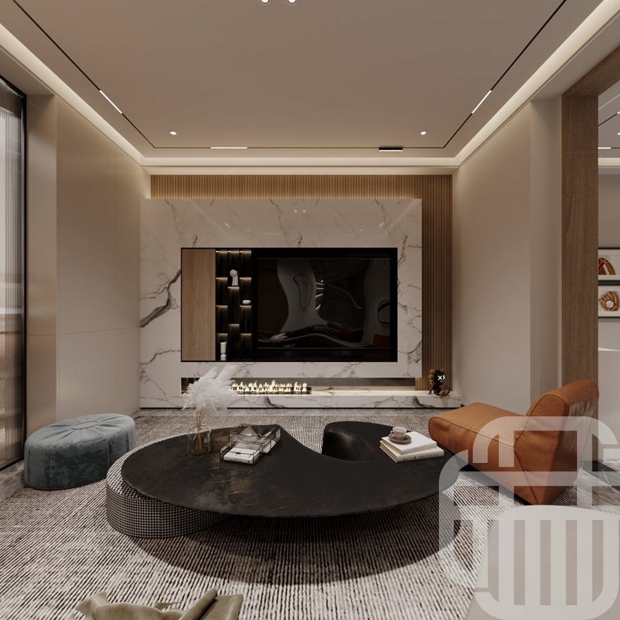 負(fù)一層會客廳