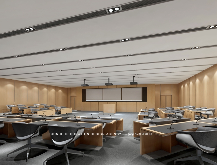 云赫裝飾設(shè)計(jì)新華人壽辦公樓多功能廳設(shè)計(jì)效果圖
