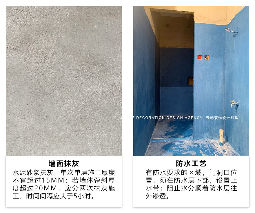 防水施工工藝說明